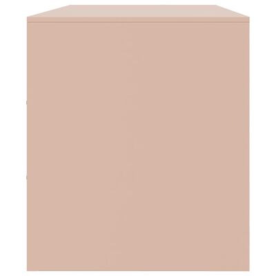 vidaXL TV Cabinet Pink 99x39x44 cm Steel