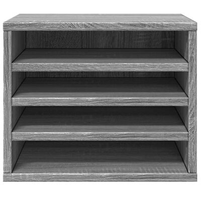 vidaXL Desk Organiser Grey Sonoma 36x26x29.5 cm Engineered wood