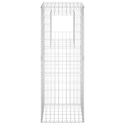 vidaXL Gabion Basket Post 50x50x140 cm Iron