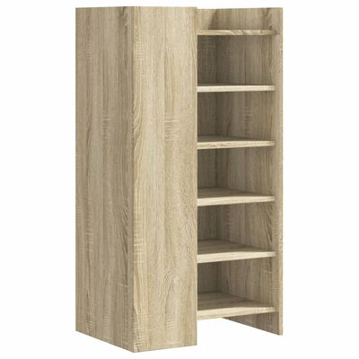 vidaXL Shoe Cabinet Sonoma Oak 52x37.5x100 cm Engineered Wood