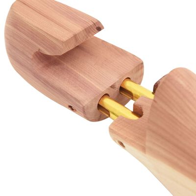 vidaXL Shoe Stretcher with Shoe Horn EU 44-45 Solid Wood Cedar