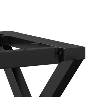 vidaXL Coffee Table Legs X-Frame 140x30x43 cm Cast Iron