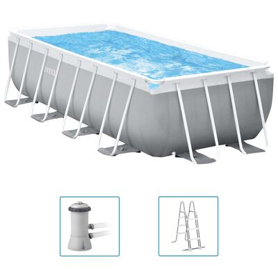 Intex Swimming Pool Set “Prism Frame Rectangular 400x200x122 cm