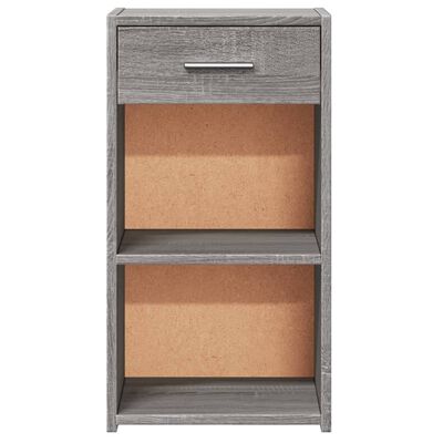 vidaXL Bedside Cabinet Grey Sonoma 35x34x65 cm Engineered Wood