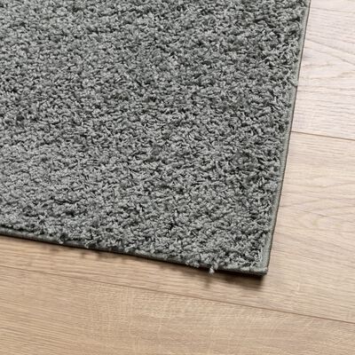 vidaXL Shaggy Rug PAMPLONA High Pile Modern Green 140x200 cm