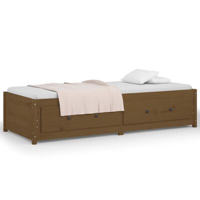 vidaXL Day Bed without Mattress Honey Brown 90x200 cm Solid Wood Pine