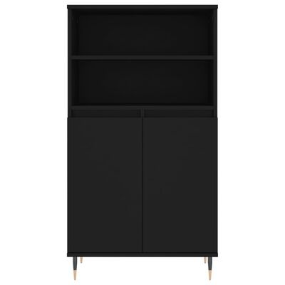 vidaXL Highboard Black 60x36x110 cm Engineered Wood