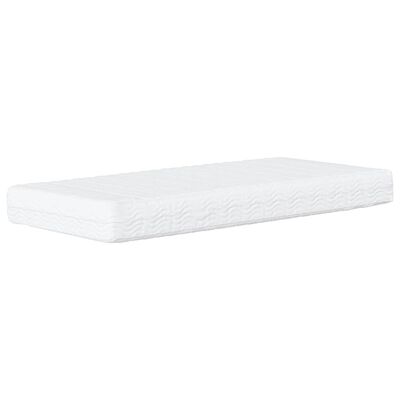 vidaXL Foam Mattress White 90x200 cm Hardness H2 H3