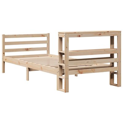 vidaXL Bed Frame without Mattress 90x200 cm Solid Wood Pine