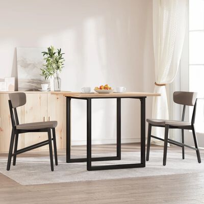 vidaXL Dining Table Legs O-Frame 70x70x73 cm Cast Iron