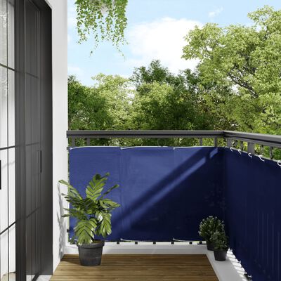 vidaXL Balcony Screen Blue 90x700 cm 100% Polyester Oxford