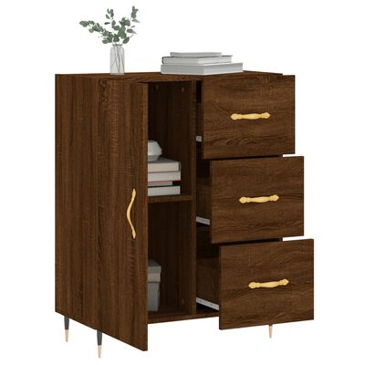 vidaXL Sideboard Brown Oak 69.5x34x90 cm Engineered Wood