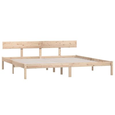 vidaXL Bed Frame without Mattress Solid Wood 200x200 cm