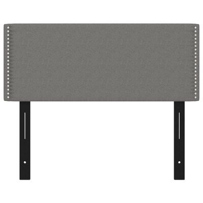 vidaXL Headboard Dark Grey 100x5x78/88 cm Fabric