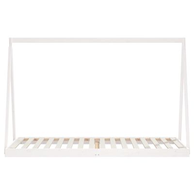 vidaXL Kids Bed Frame White 90x200 cm Solid Wood Pine