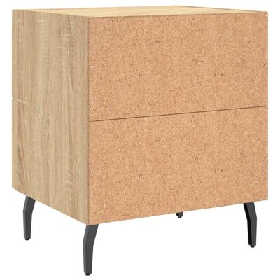 vidaXL Bedside Cabinets 2 pcs Sonoma Oak 40x35x47.5 cm Engineered Wood