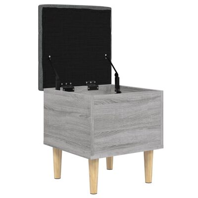 vidaXL Storage Bench Grey Sonoma 42x42x46 cm Engineered Wood