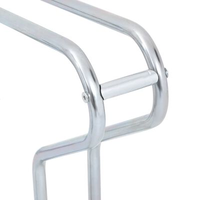 vidaXL Bicycle Stand for 4 Bikes Floor Freestanding Galvanised Steel