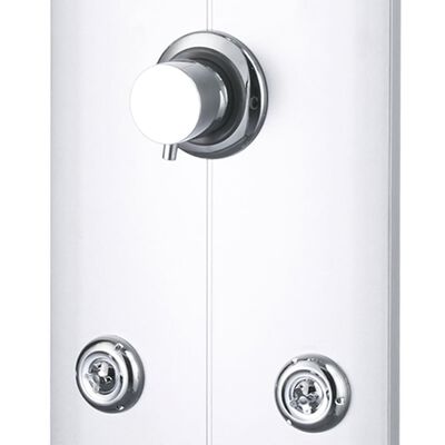 vidaXL Shower Panel Unit 25x43x110 cm Silver