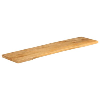 vidaXL Table Top 180x40x3.8 cm Live Edge Solid Wood Mango