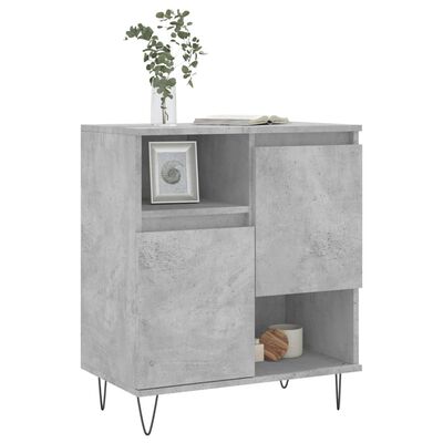 vidaXL Sideboard Concrete Grey 60x35x70 cm Engineered Wood