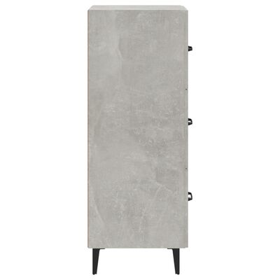 vidaXL Sideboard Concrete Grey 34.5x34x90 cm Engineered Wood