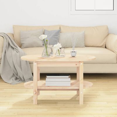 vidaXL Coffee Table 80x45x45 cm Solid Wood Pine