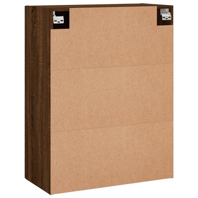 vidaXL Wall Mounted Cabinet Brown Oak 69.5x34x90 cm