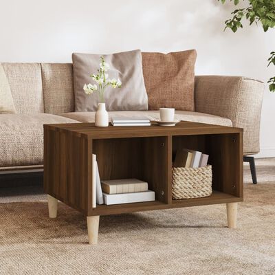 vidaXL Coffee Table Brown Oak 60x50x36.5 cm Engineered Wood