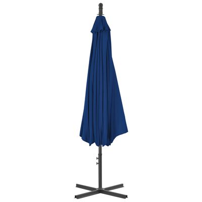 vidaXL Cantilever Garden Parasol with Steel Pole 300 cm Azure Blue