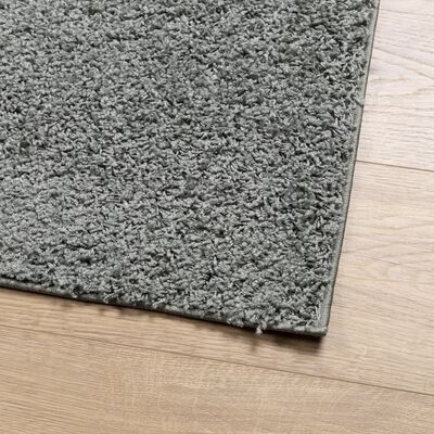 vidaXL Shaggy Rug PAMPLONA High Pile Modern Green 80x150 cm