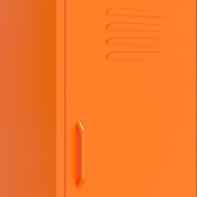 vidaXL Storage Cabinet Orange 42.5x35x101.5 cm Steel