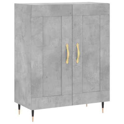 vidaXL Sideboard Concrete Grey 69.5x34x90 cm Engineered Wood