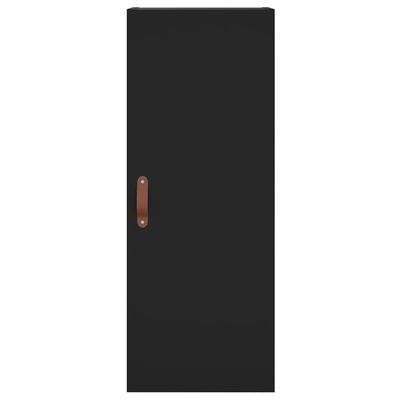 vidaXL Highboard Black 34.5x34x180 cm Engineered Wood