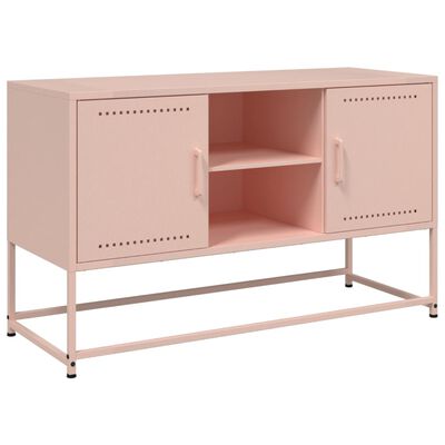 vidaXL TV Cabinet Pink 100.5x39x60.5 cm Steel