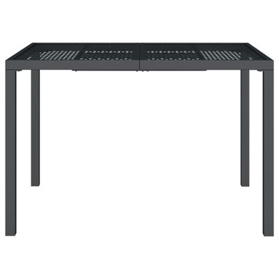 vidaXL Garden Table Anthracite 110x80x72 cm Steel