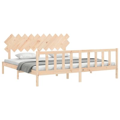 vidaXL Bed Frame without Mattress 200x200 cm Solid Wood Pine