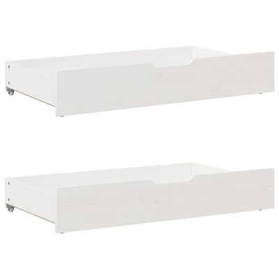 vidaXL Daybed with Drawers without Mattress White 80x200 cm Solid Wood