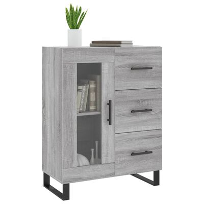 vidaXL Sideboard Grey Sonoma 69.5x34x90 cm Engineered Wood