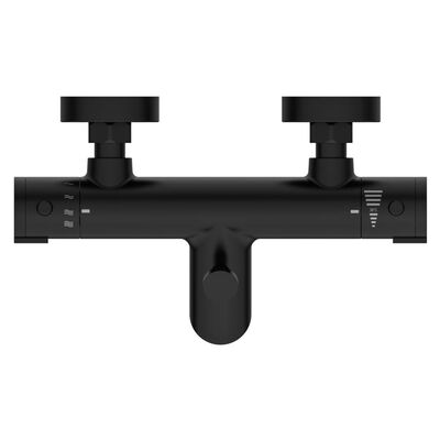 SCHÜTTE Thermostatic Bath-Shower Mixer Tap LONDON Matte Black