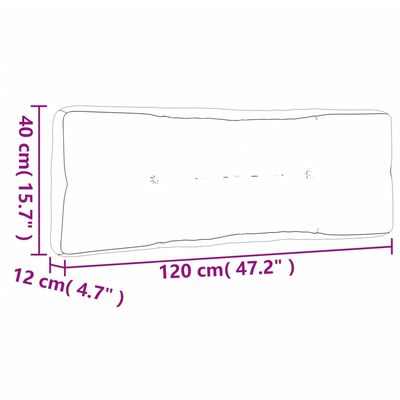 vidaXL Pallet Cushions 5 pcs Grey Check Pattern Fabric