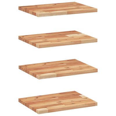 vidaXL Floating Shelves 4 pcs 60x30x2 cm Oil Finished Solid Wood Acacia