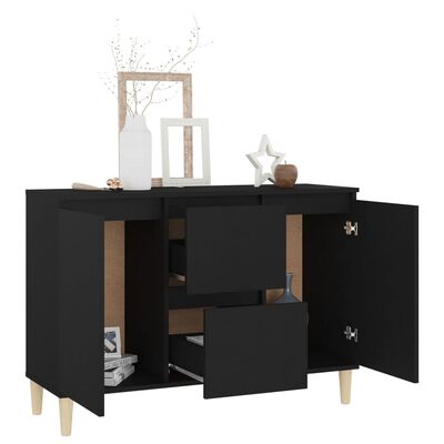 vidaXL Sideboard Black 101x35x70 cm Engineered Wood