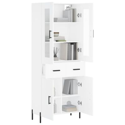 vidaXL Highboard White 69.5x34x180 cm Engineered Wood