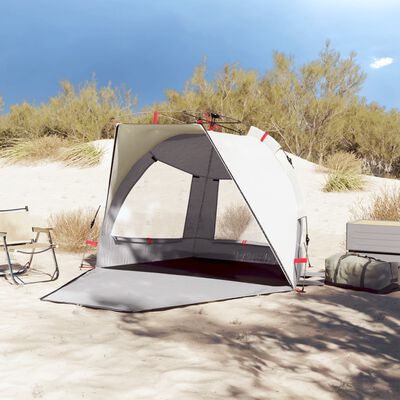 vidaXL Beach Tent 2-Person Grey Quick Release Waterproof