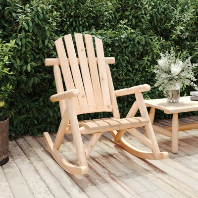 vidaXL Garden Rocking Chair 69x96x101 cm Solid Wood Spruce