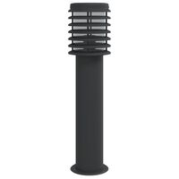 vidaXL Outdoor Floor Lamp Black 60 cm Stainless Steel