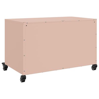 vidaXL TV Cabinet Pink 68x39x43.5 cm Steel