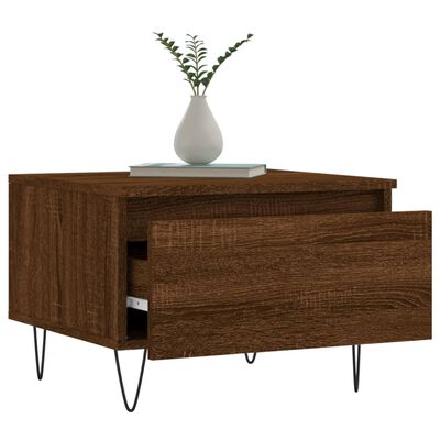 vidaXL Coffee Tables 2 pcs Brown Oak 50x46x35 cm Engineered Wood