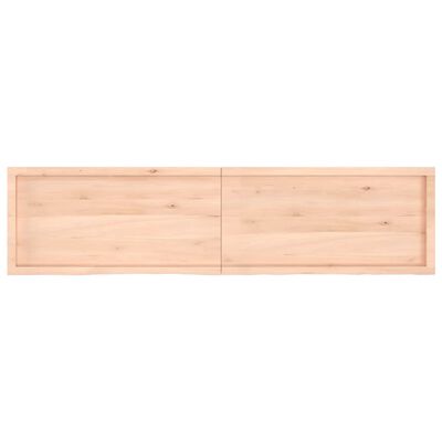 vidaXL Bathroom Countertop 200x50x(2-6) cm Untreated Solid Wood